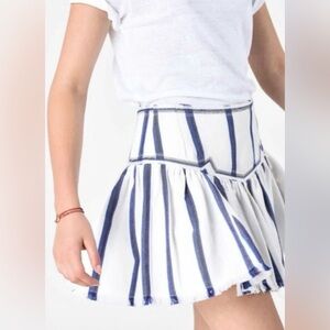 Isabel Marant Etoile Delia Striped Canvas Mini Skirt